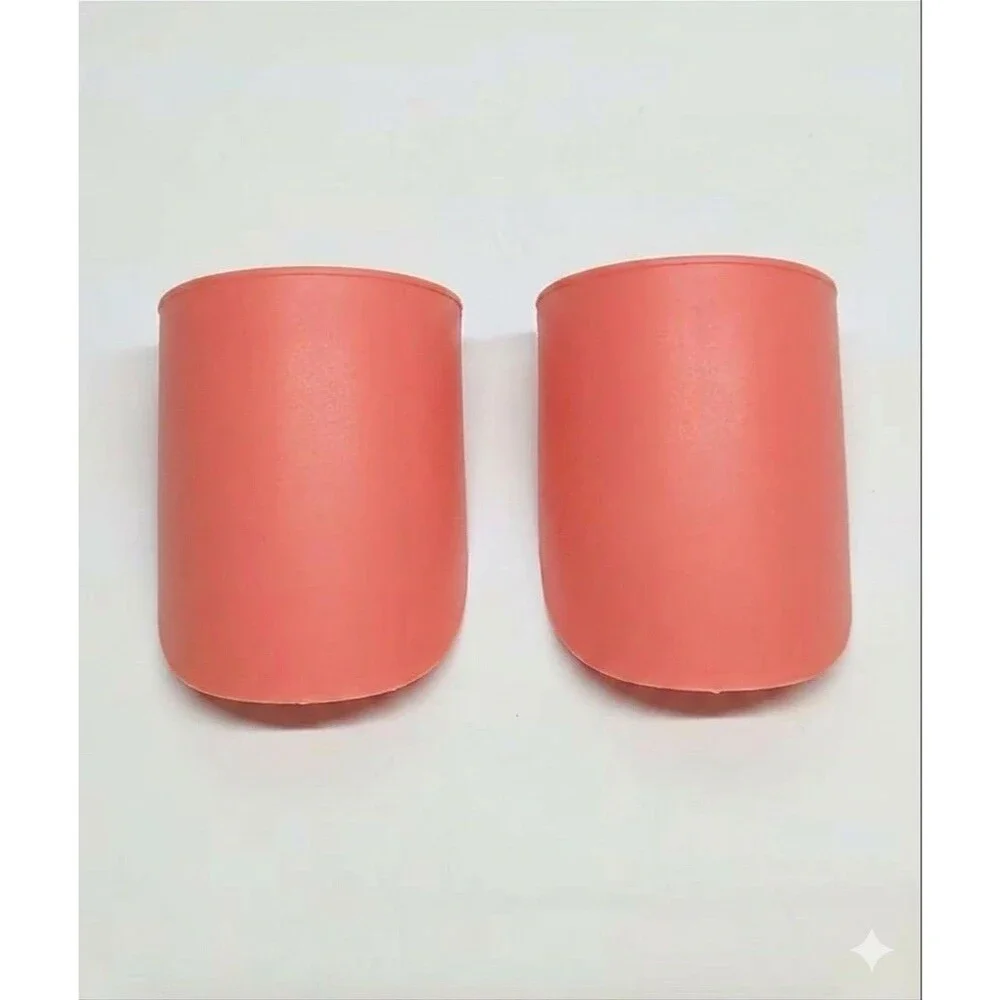 Tupperware Rocker Canister Scoop Coral 2-Pack - Brand New In Sealed Bag